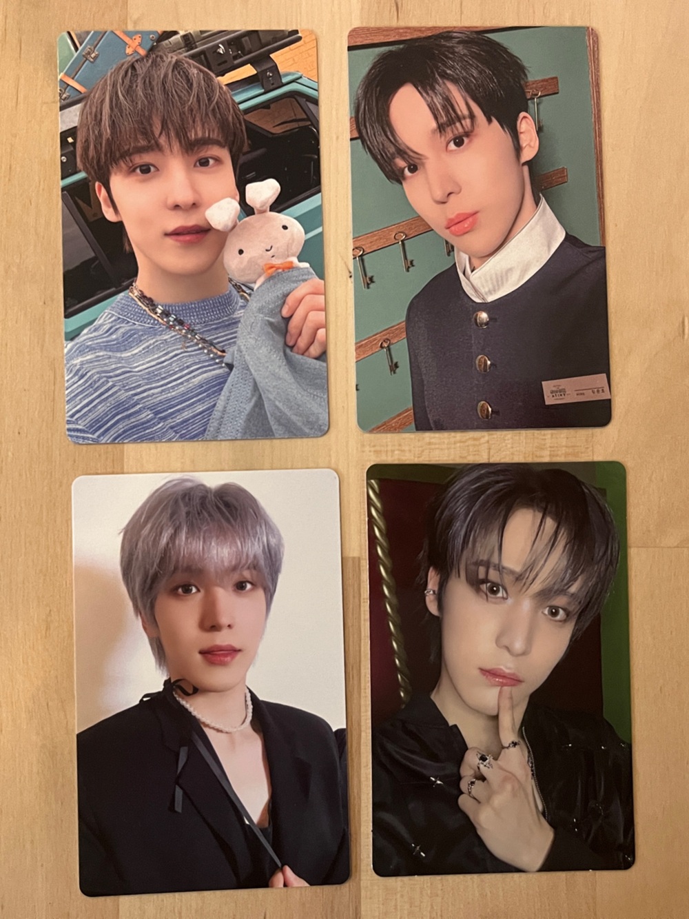 Set of 4 OFFICIAL Yunho of Ateez photocards (set # 3) Jeong Yunho